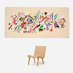 Untitled (598) by Edward Navone, 1973, Acrylic and graphite, sold Sep 2026