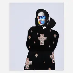 Gavin Benjamin, Head of State, 2021 Analog photography, appropriated images, and, mixed media on panel