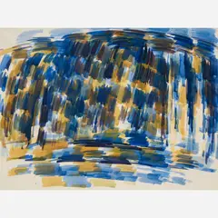 Wilbur Niewald, Argentine I, circa 1960s, Watercolor on paper