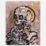 Jim Leedy, Skeleton, Acrylic on paper