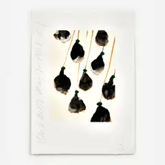 Donald Sultan, Black Bells, 1995, Serigraph on paper