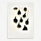 Donald Sultan, Black Bells, 1995, Serigraph on paper