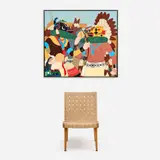 Nick Vaccaro, Three Kachinas, circa 1980s, Acrylic on canvas