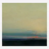 Lisa Grossman, Flatland - Silent Gray, 2001 Monoprint on paper 16" x 13" (sheet), Pencil