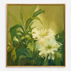 Caroline Records, Gerbera Daisies, Oil on canvas