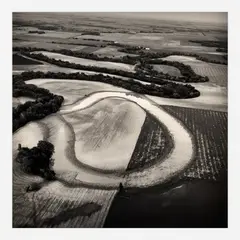 Terry Evans, Solomon River Oxbow, Ottawa County, Kansas, 1990, Gelatin silver print