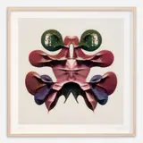 Cj Hendry, Rorschach Card II, 2019 Three-layer lenticular lens print 19 1/2" x 19 1/2, Pencil