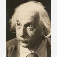 Marcel Sternberger, Albert Einstein, 1950, Gelatin silver print