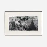 Gary Sutton, Bedrock, 1991 Silver gelatin print 18" x 33" (sight), Pencil