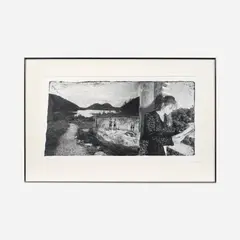 Gary Sutton, Oslo, 1992 Silver gelatin print 17 3/4" x 33" (sight), Pencil
