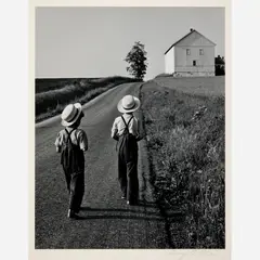 George Tice, Two Amish Boys, Lancaster, Pennsylvania, 1962/ printed later, Gelatin silver print
