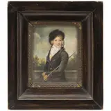 FRANCIA, PRIMERA MITAD DEL SIGLO XX by Retrato de Caballero, Óleo sobre lámina de marfilina, offered Aug 2025