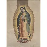 Virgen de Guadalupe, MÉXICO, SIGLO XIX, Óleo sobre tela