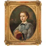 Juan Cordero de Hoyos, RETRATO DE CÉSAR LATOUR, Óleo sobre tela