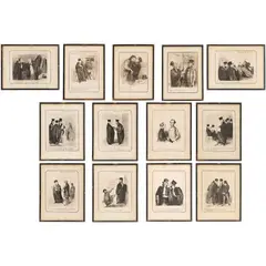 Honoré Daumier, LES GENS DE JUSTICE, Litografías