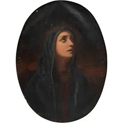 Virgen Dolorosa, EUROPA, FINALES DEL SIGLO XIX, Óleo sobre tela