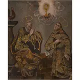 MÉXICO, SIGLO XIX by San Pedro y San Pascual Bailón, Óleo sobre tela, sold Aug 2025