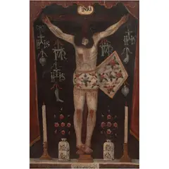 MÉXICO, SIGLO XVIII by Señor de Chalma, Óleo sobre tela, offered Aug 2025