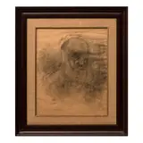 Autoretrato by Gerardo Murillo "dr. Atl" Atribuido, Tinta sobre papel, offered Aug 2025
