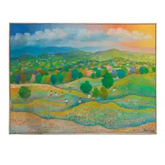 Aurelio Pescina, Niñas, Óleo sobre tela, firmado