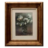 Demetrio Llordén, Florero, Acuarela, firmada