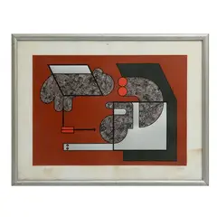 Manuel Felguérez, Untitled, Serigrafía. XX/XXV, Firmada