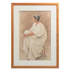 Autor No Identificado, Mujer, 2004, Pastel sobre papel