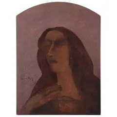 Francisco Corzas, Orante, Óleo sobre tela