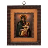 Virgen de las Nieves, SIGLO XIX, Óleo sobre lámina de cobre