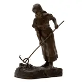 la Labradora*, FRANCIA, CA, 1900, Bronce, patinado en color marrón
