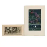 “Tríptico de la noche” / "Frutos" by Justina Fuentes & Almeida, Grabados. Firmados, offered Jul 2025