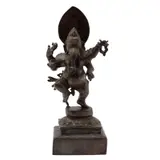 Ganesha, INDIA, SIGLO XX, Bronce, patinado en color marrón