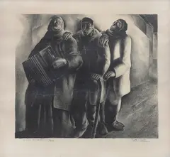 Antonie "anto" Carte, Les musiciens aveugles, Litografía Épreuve d'artiste 20 / XXX