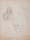 María Marín, Untitled, Lápiz de grafito sobre papel