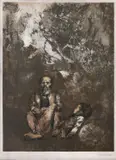 Rafael Coronel, El viejo del cuento, Serigrafía 130 / 200