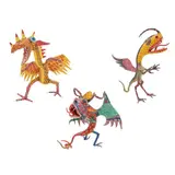 Taller Linares, Alebrijes, Esculturas moldeadas con papel maché y alambre pintadas a mano