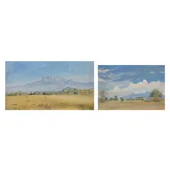 Vicente Estrada, a) Sin título, 1987, Óleo sobre tela