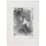 Pablo Picasso, Têtes et figures emmêlées, plate 18, de la Suite Vollard, Grabado a la punta seca 46 / 300