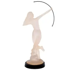 Diana Cazadora, MÉXICO, SIGLO XX, Acrílico transparente; base de resina negra