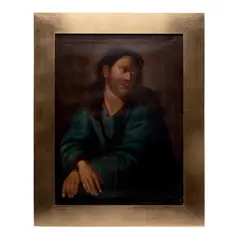 Cristo Cautivo, MÉXICO, SIGLO XIX, Óleo sobre tela