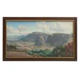 Anónimo, Paisaje, Óleo sobre tela