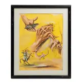 San Jorge y el Dragón by Federico Cantú Garza, Acuarela. Firmada "Cantú" y fechada 1948, offered Jul 2025