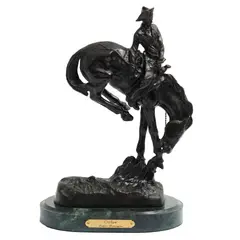 Outlaw*, SIGLO XX, Bronce; con base de mármol verde