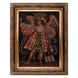 Ángel Arcabucero, ESCUELA CUZQUEÑA, SIGLO XX, Óleo sobre tela