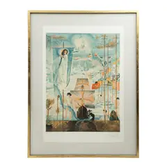 Salvador Dalí, Discovery of America by Christopher Columbus, Litografía sobre papel japones. Firmada. H.C