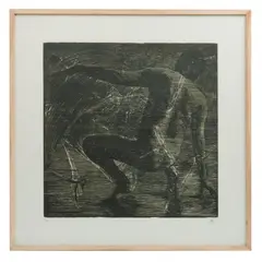 De la carpeta La sombra de Narciso by Francisco Castro Leñero, Xilografía, firmada. 28/30, offered Jun 2025