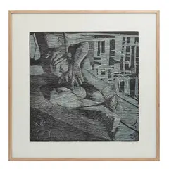 De la carpeta La sombra de Narciso by Francisco Castro Leñero, Xilografía, firmada. 28/30, offered Jun 2025