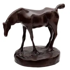 Caballo, MÉXICO, SIGLO XX, Bronce, patinado en color marrón