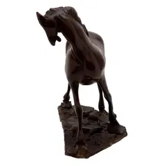 Caballo, MÉXICO, SIGLO XX, Bronce, patinado en color marrón