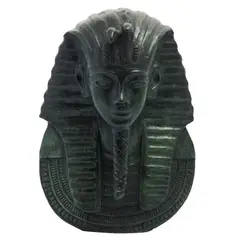 Busto de Tutankamón, SIGLO XX, Bronce, patinado en color verde